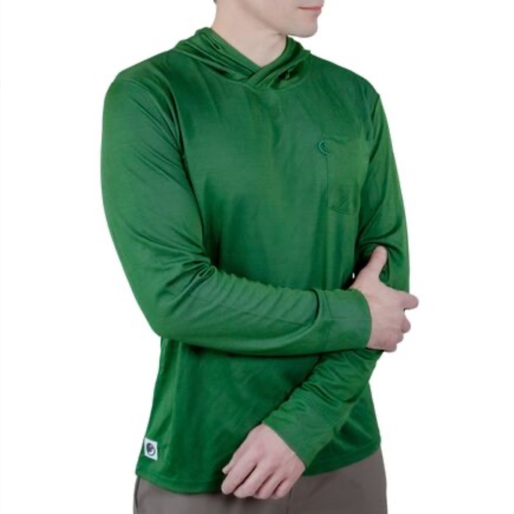 MuskOx Charleston Long Sleeve Performance Hoodie Forest Green Size XXXL New